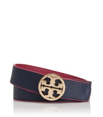 Tory Burch 1.5" Classic Tory Reversible Logo Belt 