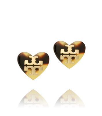 TILSIM LOGO HEART STUD EARRING