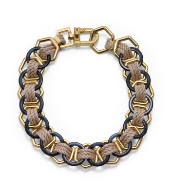 Tory Burch Pebble Ring Necklace 