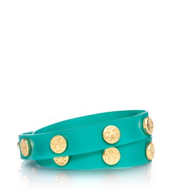JELLY LOGO STUDDED DOUBLE WRAP BRACELET