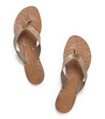 Tory Burch Patent Lizard Thora 2 Sandal 
