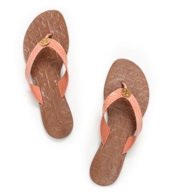 Tory Burch Patent Lizard Thora 2 Sandal 