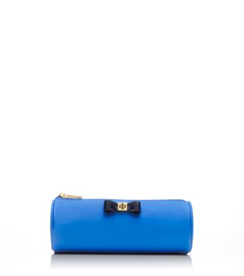 Tory Burch Bow Tubular Cosmetic Case  