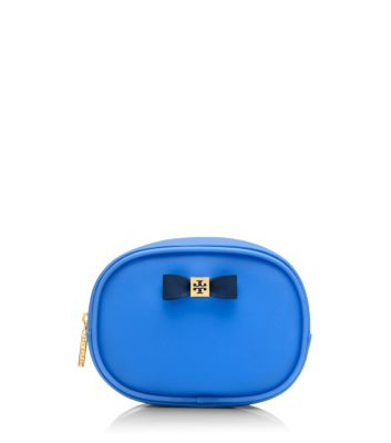 Evening Sky Tory Burch Bow Small Cosmetic Case  