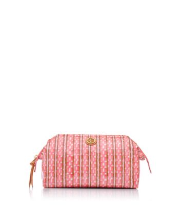 Dragonfly Check (painted Checker A) Tory Burch Large Molded Cosmetic Case  
