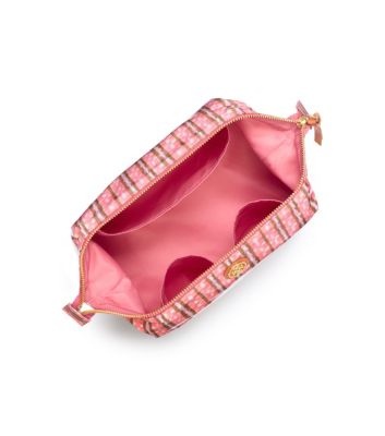 Dragonfly Check (painted Checker A) Tory Burch Large Molded Cosmetic Case 