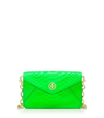 Apple Green Tory Burch Neon Snake Crossbody  