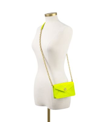 Flash Yellow Tory Burch Neon Snake Crossbody 