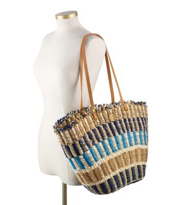 Tory Navy/natural Multi Tory Burch Multi-color Straw Tote 