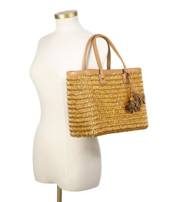 Tory Burch Chunky Straw Tote 