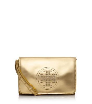 Perforated Logo Clutch