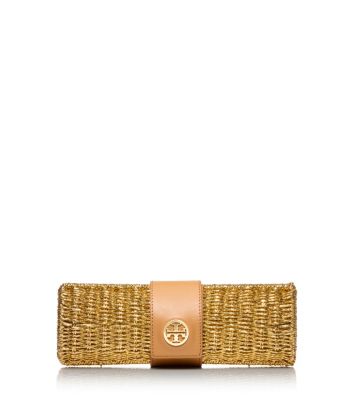 Tory Burch Chunky Straw Clutch 