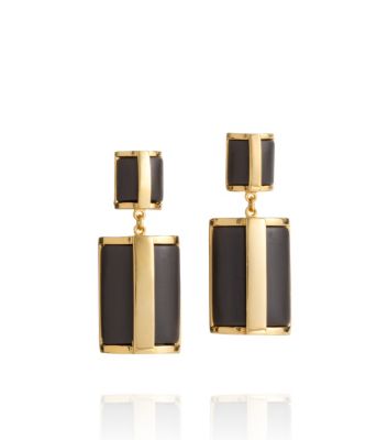 RESIN COLUMN DANGLE EARRING