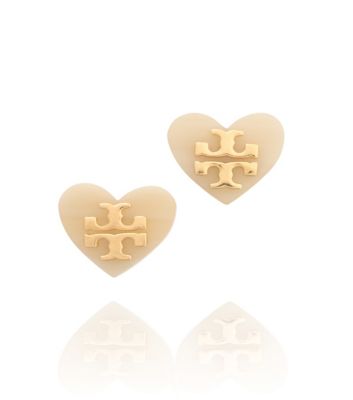 TILSIM LOGO HEART STUD EARRING