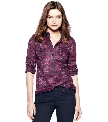 Admiral Blue Cayley  Tory Burch Brigitte Tunic 