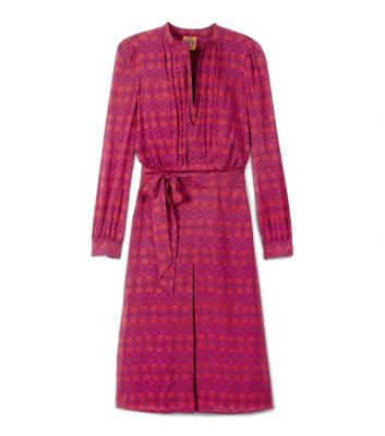 Washed Red Wine Hamana  Tory Burch Judi Dress 