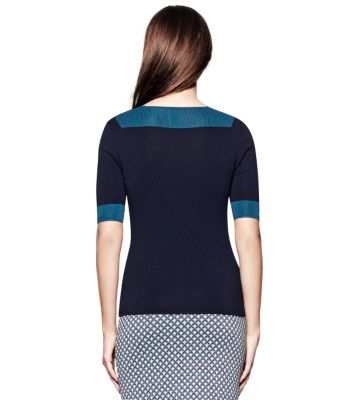 Med Navy / Evening Sky Tory Burch Juliet Sweater 