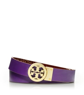Tory Burch 1" Rotating Logo Belt 