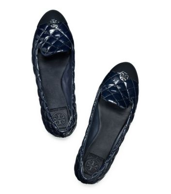 Tory Burch Patent Leather Kaitlin Smoking Slipper 