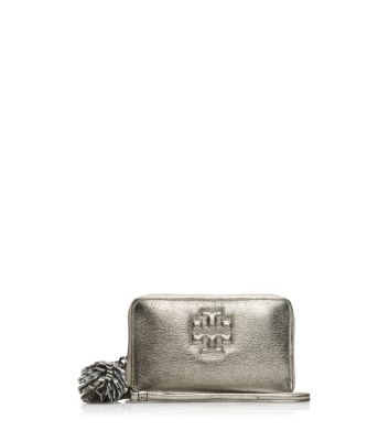Tory Burch Metallic Thea Smart Phone Wristlet  