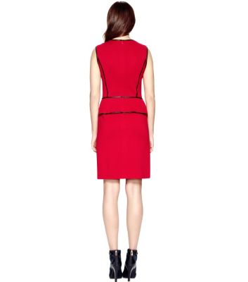 Cherry Wine/ Coconut Tory Burch Violet Dress 