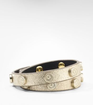 TORY BURCH FOUNDATION METALLIC STUDDED CUFF