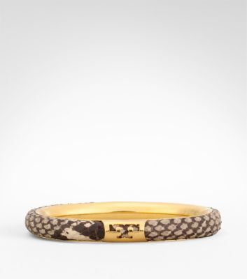 Snake Braced Bangle with T Detail