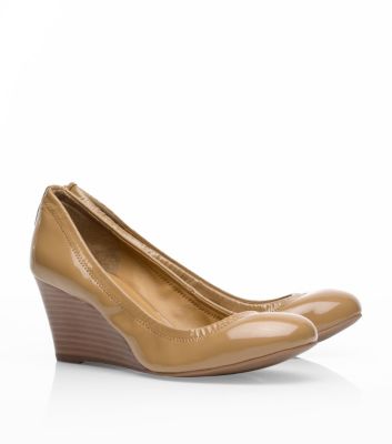 Tory Burch Patent Leather Eddie Wedge  