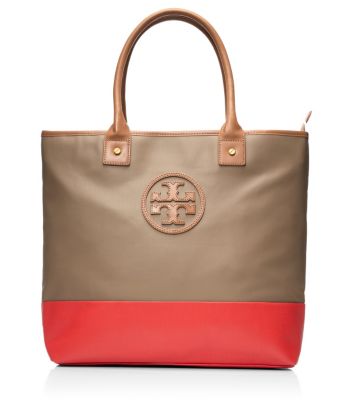 JADEN TOTE | CLAY BEIGE/ CANDY APPLE | 274