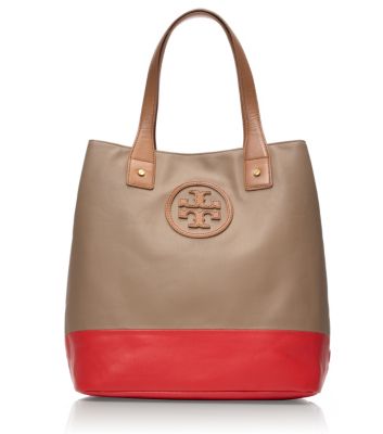 MICHELLE TOTE- | CLAY BEIGE/ CANDY APPLE | 274