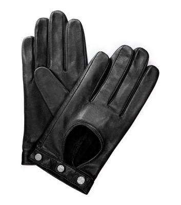 Logo Studded Driving Gloves