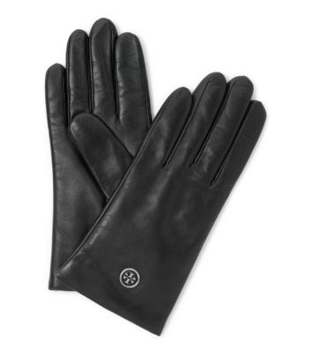 Tech Logo Leather Glove