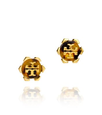 Tortoise Tory Burch Walter Earring 