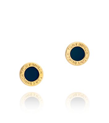 Persian Blue Tory Burch Cole Enamel Stud Earring 
