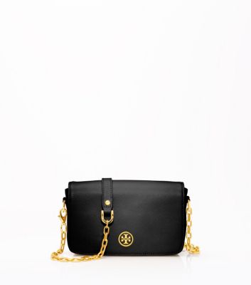 Black- Tory Burch Robinson Mini Bag  