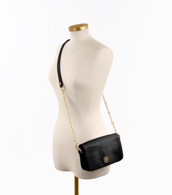 Black- Tory Burch Robinson Mini Bag 