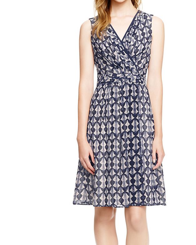 LEYNA DRESS - TORY NAVY SUMO A