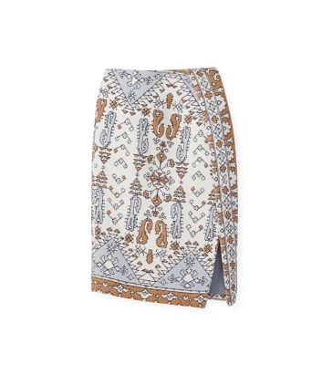 JACQUARD WRAP SKIRT