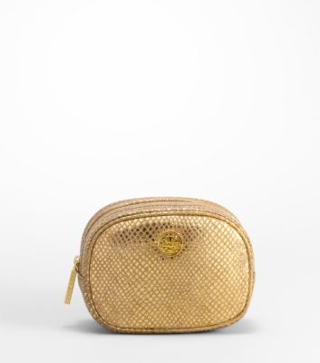 SMALL COSMETIC CASE | NATURAL/GOLD | 279