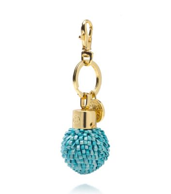 Ribbon Pom Pom Keyfob