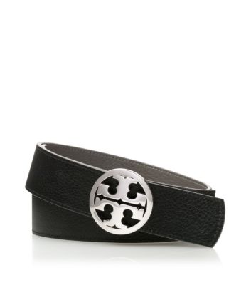 Tory Burch 1.5" Classic Tory Logo Belt 