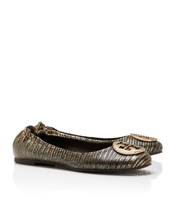 Tory Burch Lizard Printed Reva Ballet Flat  
