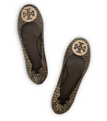 Tory Burch Lizard Printed Reva Ballet Flat 