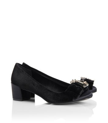 Portia Velvet Pump