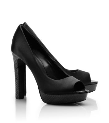 MACKENZIE 125mm OPEN TOE PUMP | BLACK | 001
