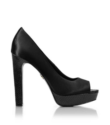 MACKENZIE 125mm OPEN TOE PUMP | BLACK | 001