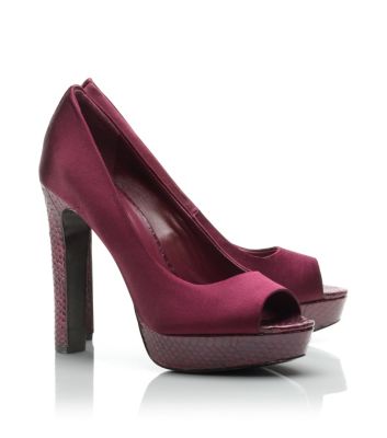 MACKENZIE 125mm OPEN TOE PUMP | MERLOT WINE | 520