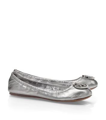Tory Burch Metallic Violet Ballet Flat  