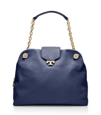 Parisian Blue Tory Burch Megan Satchel  