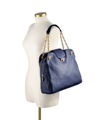 Parisian Blue Tory Burch Megan Satchel 